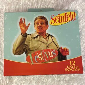 Seinfeld Festivus 12 Days of Socks!  12 Pairs in Gift Pack. NWT
